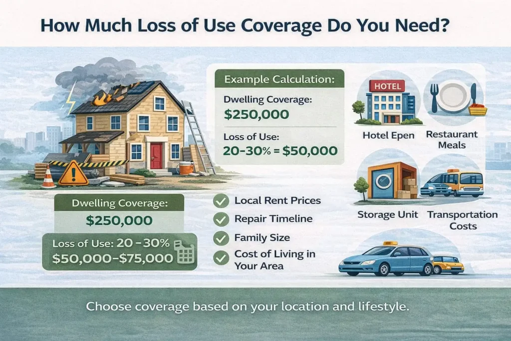 How Much Loss of Use Coverage Do You Need
