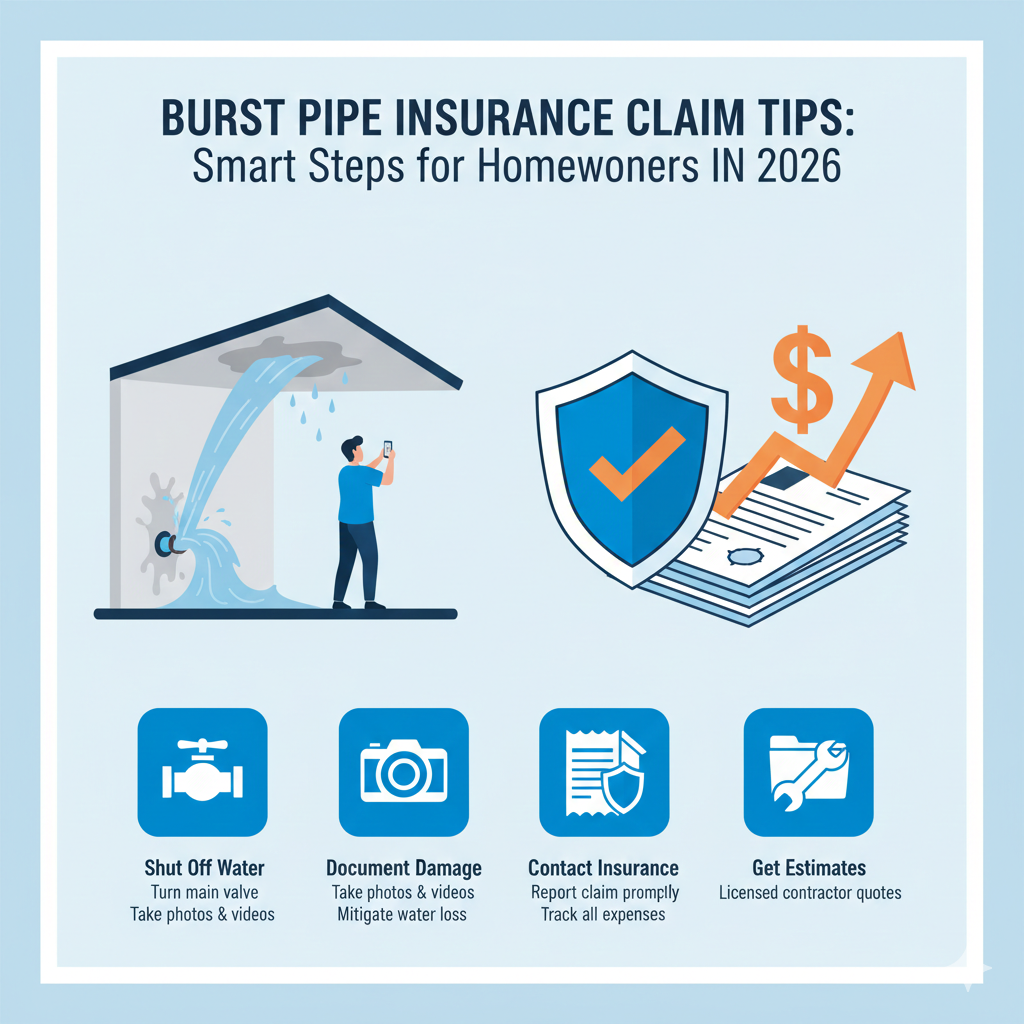 Burst Pipe Insurance Claim Tips: Smart Steps to Maximize Your Payout In ...