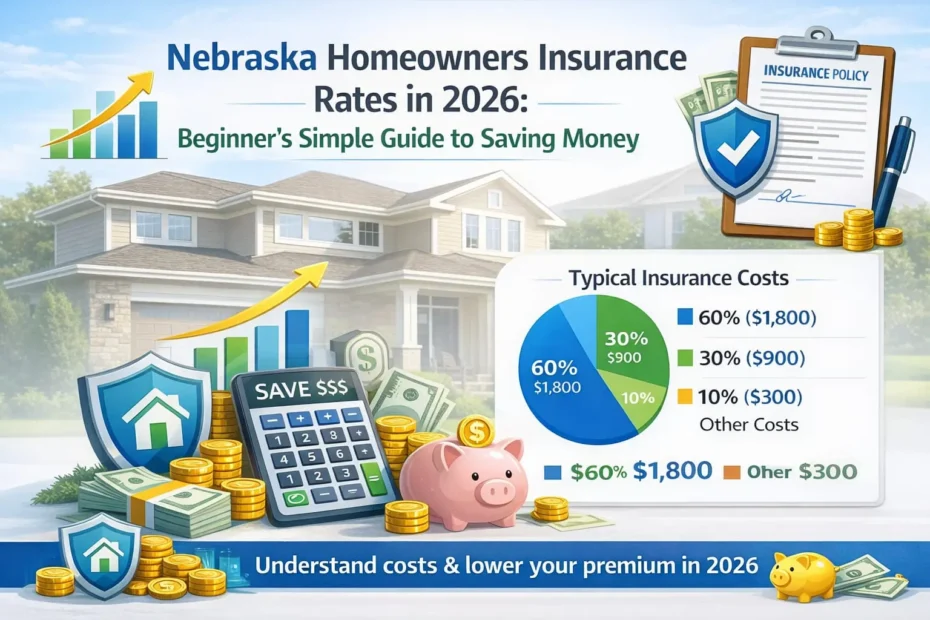 Nebraska Homeowners Insurance Rates in 2026 – Beginner’s Simple Guide to Saving Money